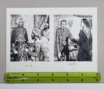 Originál ilustrace - Zdeněk Burian - NOBODY (R. Kraft)