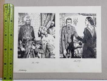 Originál ilustrace - Zdeněk Burian - NOBODY (R. Kraft)