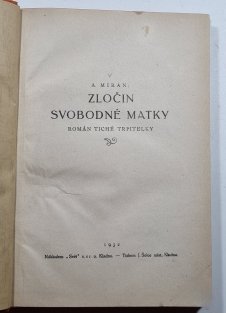 Zločin svobodné matky
