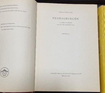 Feudalburgen in den bezirken Halle und Magdeburg 1+2