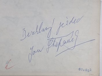 Štěpánek - originál kresby - Bezhlavý jezdec (str.61) - KOMETA 