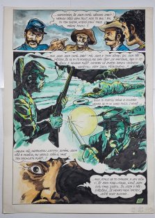 Štěpánek - originál kresby - Bezhlavý jezdec (str.69) - KOMETA 