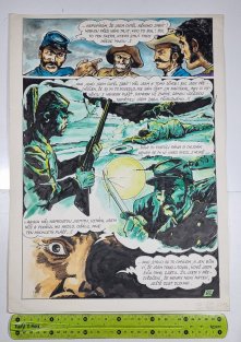 Štěpánek - originál kresby - Bezhlavý jezdec (str.69) - KOMETA 