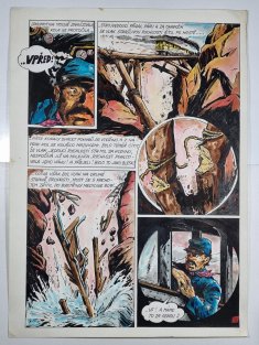 Štěpánek - originál kresby - Cesta kolem světa za 80 dní (str.59) - KOMETA 