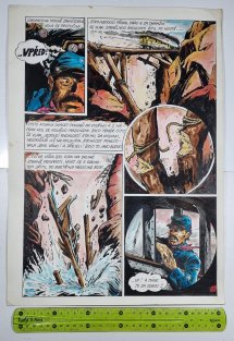 Štěpánek - originál kresby - Cesta kolem světa za 80 dní (str.59) - KOMETA 
