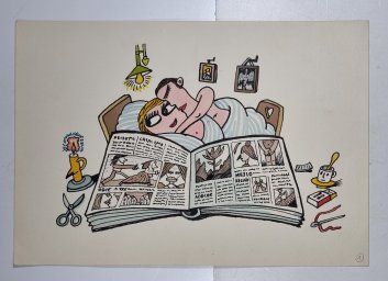 Originál ilustrace - Petr Poš  č. 1