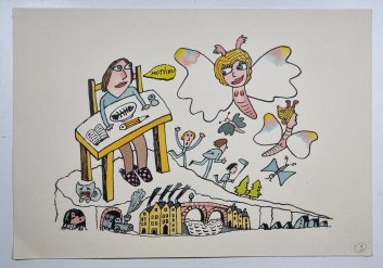 Originál ilustrace - Petr Poš  č. 3