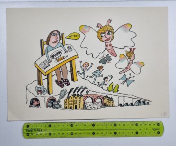 Originál ilustrace - Petr Poš  č. 3