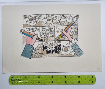 Originál ilustrace - Petr Poš  č. 6