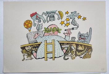 Originál ilustrace - Petr Poš  č. 8