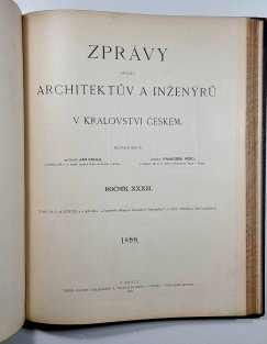 Zprávy spolku architektův a inžnýrů v království českém (1898 a 1899)