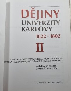 Dějiny univerzity Karlovy 1922-1802 II. díl