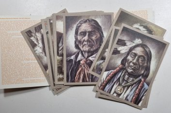 Indianer Nordamerikas - 12 pohlednic (německy)
