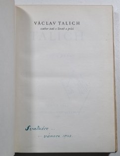 Václav Talich - život a práce