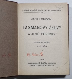 Tasmanovy želvy a jiné povídky / Třídní boj / Z doby preadamitů