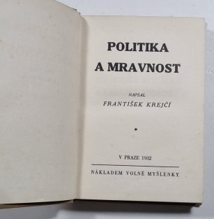 Politika a mravnost