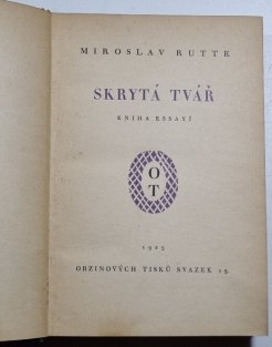 Skrytá tvář - kniha essayí