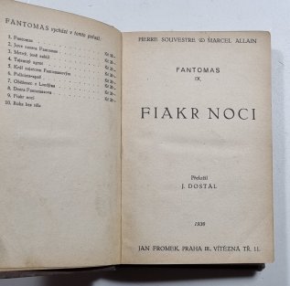Fantomas IX. - Fiakr noci