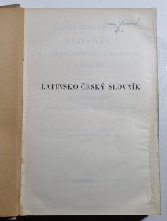 Latinsko-český slovník