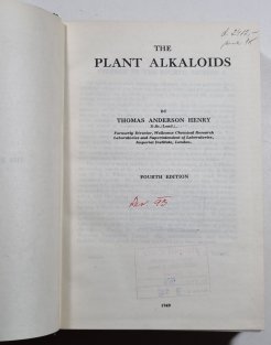 The Plant Alkaloids