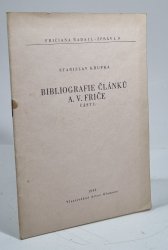 Bibliografie článků A.V. Friče I. - 