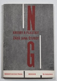 Kresby a plastiky žáků Jana Štursy - pohlednice