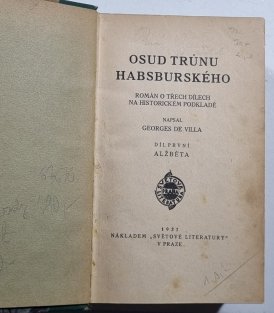 Osud trůnu habsburského 1. - Alžběta