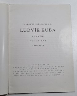 Ludvík Kuba - vlastní podobizny 1899-1952 (katalog k výstavě)