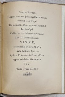 Legenda o svatém Juliánovi Pohostinném
