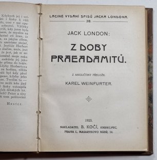 Dopisy Kemptona a Wace o podstatě lidské lásky / Z doby preadamitů / V jeskyni mrtvých
