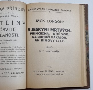 Dopisy Kemptona a Wace o podstatě lidské lásky / Z doby preadamitů / V jeskyni mrtvých