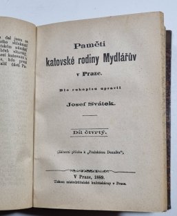 Paměti katovské rodiny Mydlářů v Praze 3.-4. díl