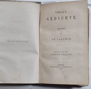 Virgil´s gedichte (Bucolica und Georgica / Aeneide buch I.-VI. / Aeneide buch VII.-XII.)
