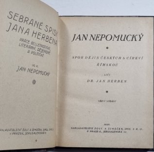 Jan Nepomucký - Spor dějin českých s církví římskou