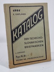 Katalog der Tschechoslowakischen briefmarken 1931 - 