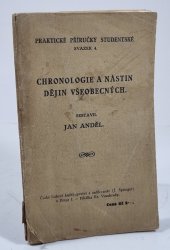 Chronologie a nástin dějin všeobecných - 