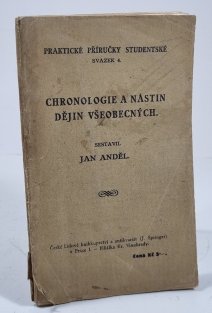 Chronologie a nástin dějin všeobecných