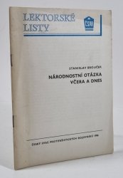 Národnostní otázka včera a dnes - 