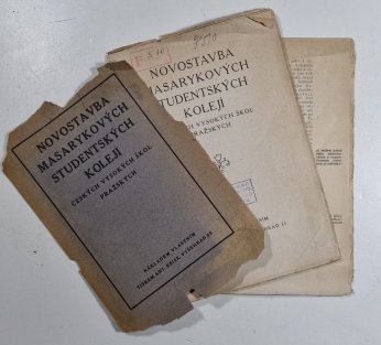 Novostavba Masarykových studentských kolejí českých vysokých škol pražských