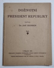 Doživotní president republiky - 