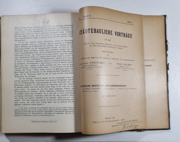 Städtebauliche Vorträge (Band VII., Heft 1-6 / Band VIII., Heft 1-4 / Band IX., Heft 1-4+7)