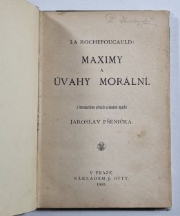 Maximy a úvahy morální