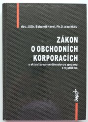 Zákon o obchodních korporacích - s aktualizovanou důvodovou zprávou a rejstříkem