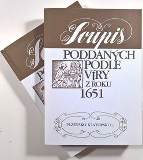 Soupis poddaných podle víry z roku 1651 - Plzeňsko-Klatovsko 1+2