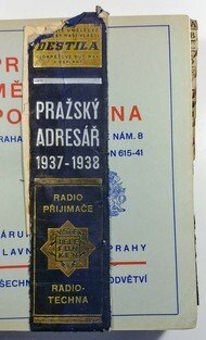 Pražský adresář 1937 - 1938 ( všeobecný, obchodní, živnostenský, průmyslový, majitelů domů )