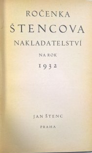Ročenka Štencova nakladatelství na rok 1932