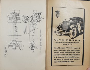 Automobil, jeho převodová ústrojí a podvozek s brzdami i řízením