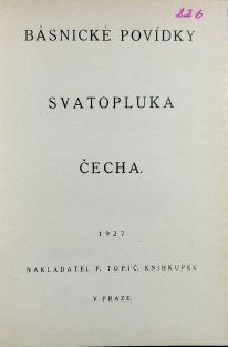 Básnické povídky Svatopluka Čecha