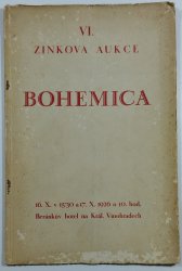 Bohemica - VI. knižní ( Zinkova ) aukce - 