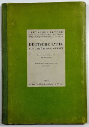 Deutsche Lyrik aus der Čechoslovakei - Sbírka německé četby pro školy a širší veřejnost